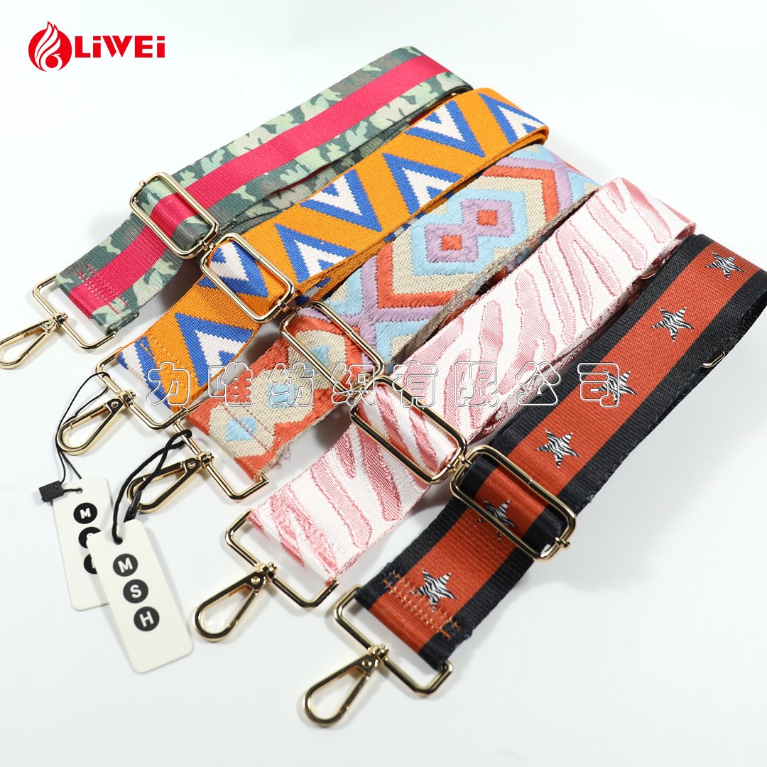 Woven Adjustable Bag Strap 38mm 50mm Many Styles Shoulder Crossbody Handbags Straps For Bag