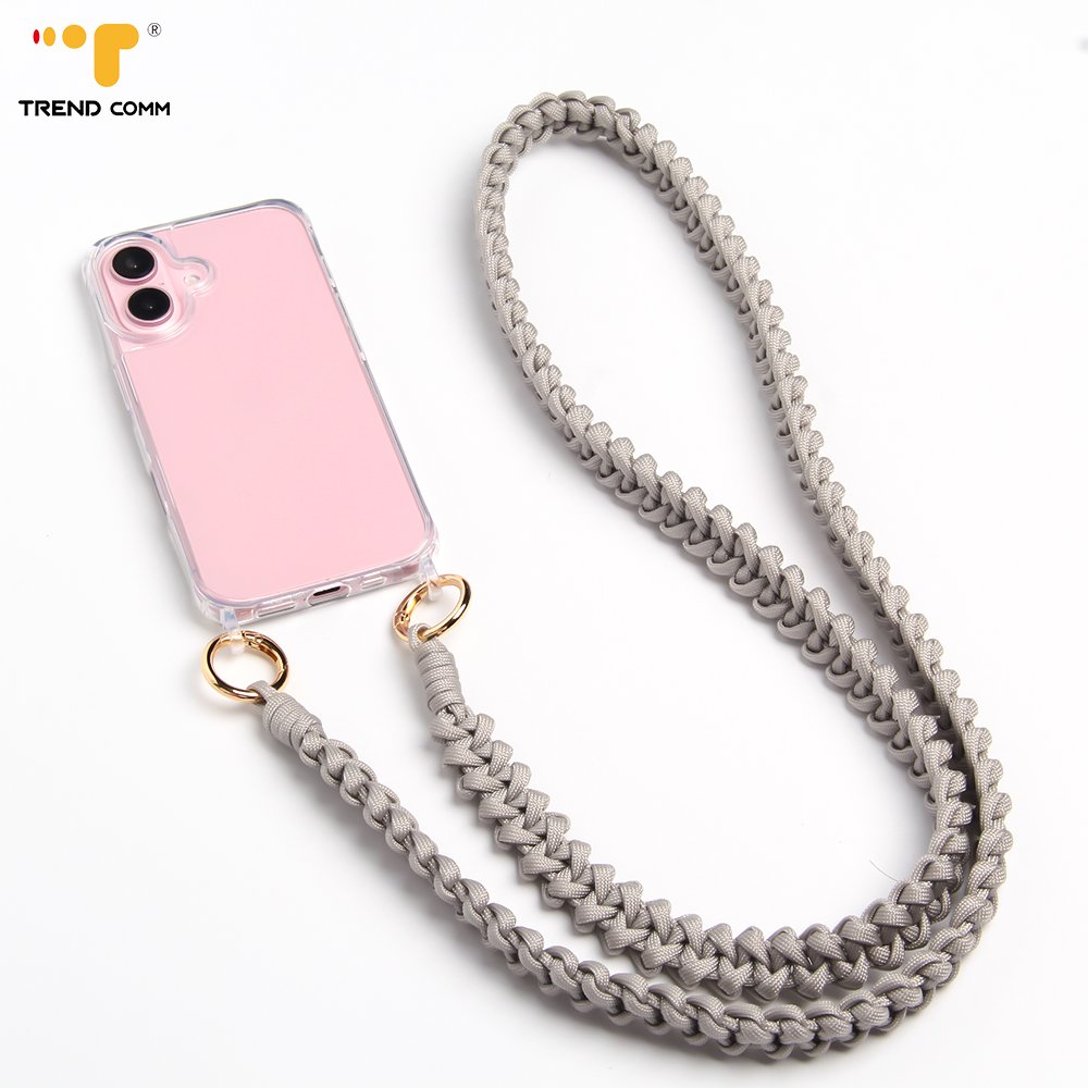 2024 Hot Sale Custom Adjustable Nylon Phone Lanyard Handmade Crossbody Lanyard Universal Phone Neck Strap Mobile Accessories