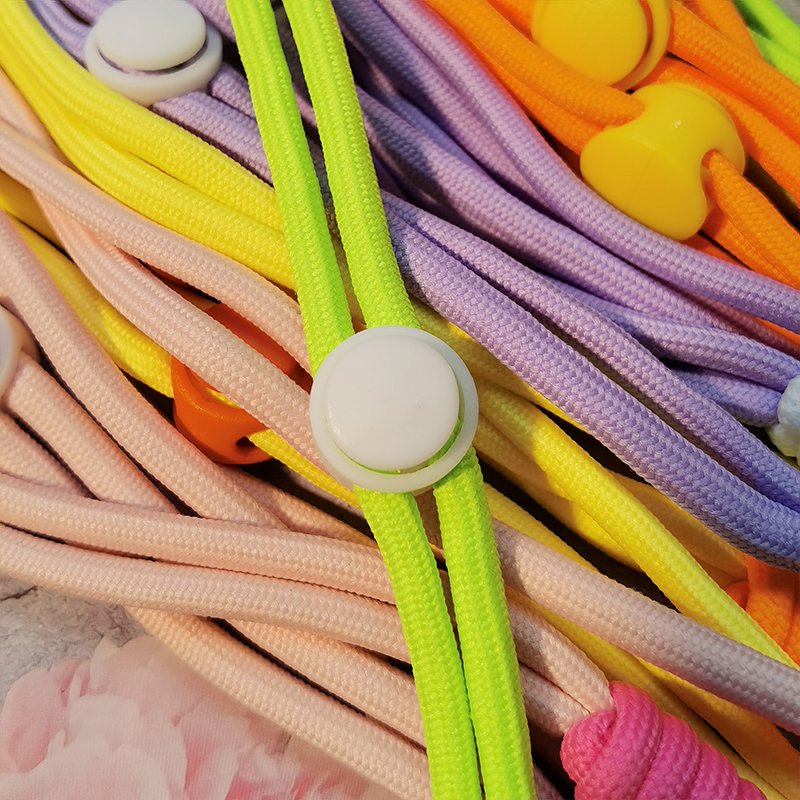 125cm mobile phone lanyard with adjustable woven knotting strap. Mobile phone strap with adjustable strap