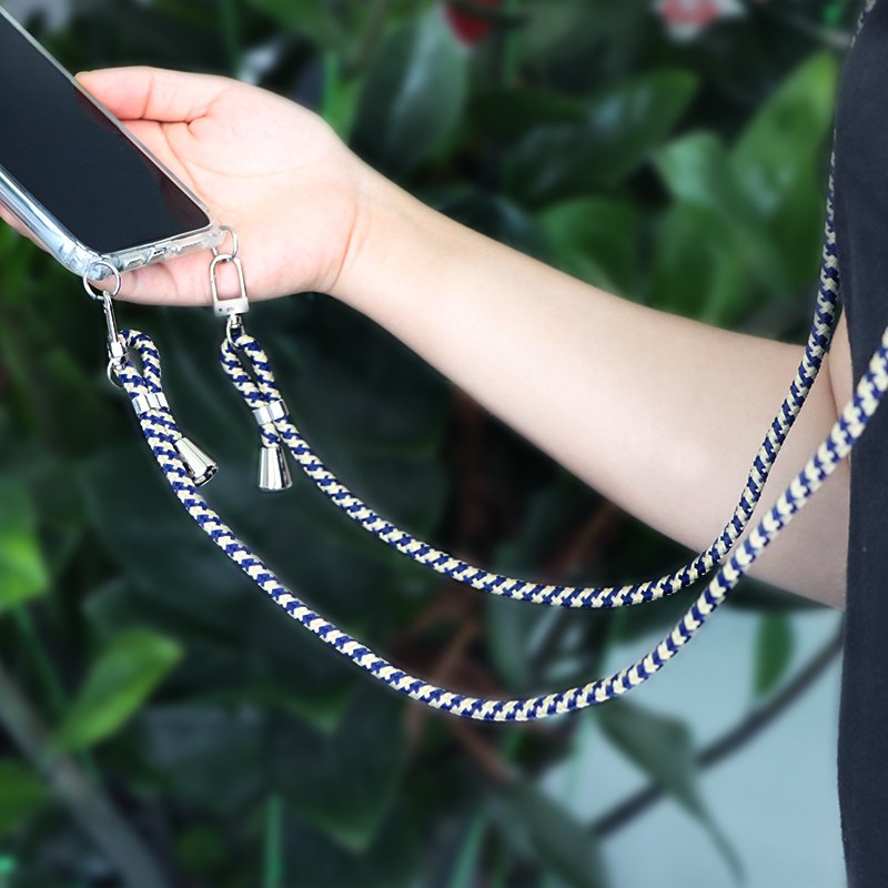 Universal Dropping Detachable Strap Necklace With Snap Hooks Phone Spring Rope For Lanyards Mobile Cell Phone Case