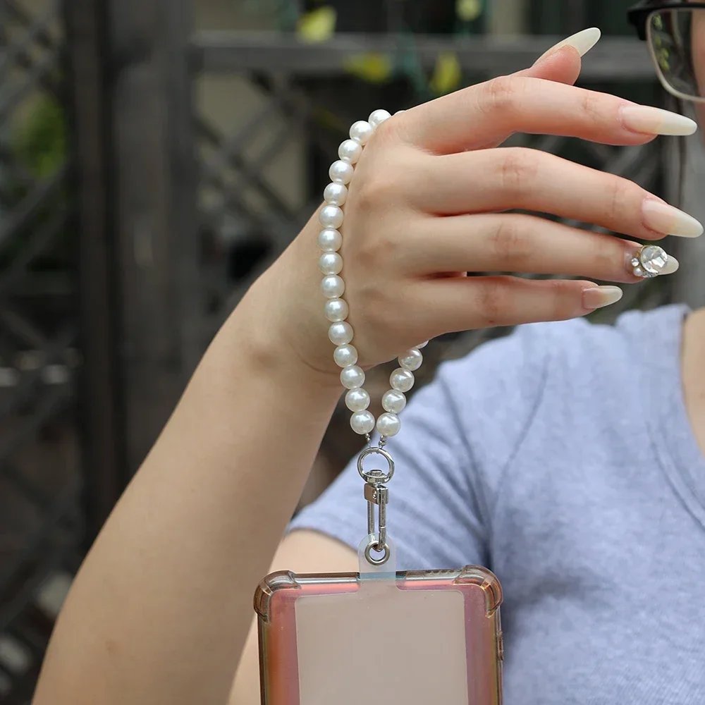 Universal Mobile Phone Anti-lost Lanyard Sling Belt Clip Chain Long Crossbody Wrist Chain Women's Mobile Phone Strap Witn Patch