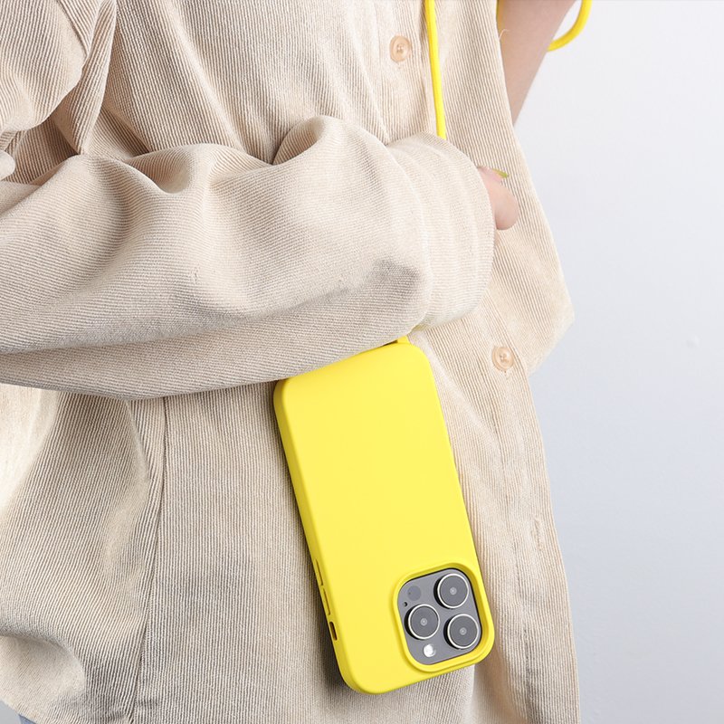 wholesale cell phone strap necklace lanyard mobile phone case cover silicone phone case with shoulder strap