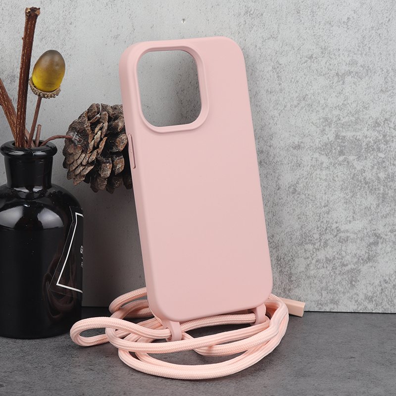 wholesale cell phone strap necklace lanyard mobile phone case cover silicone phone case with shoulder strap