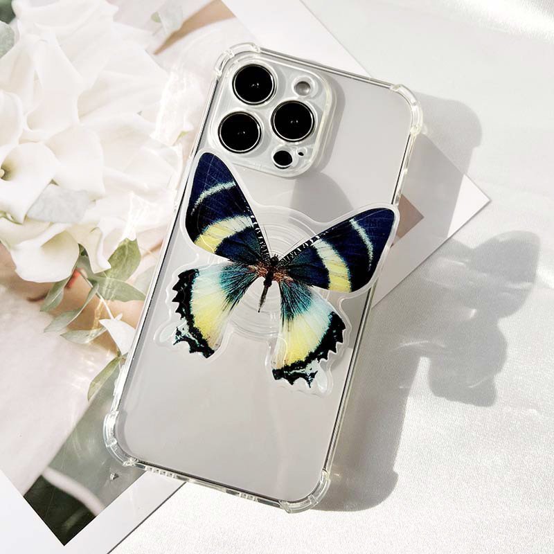 Mobile phone accessories as gifts luxury design phone socket Factory Wholesale Butterfly Collapsible Grip stand Give Gifts