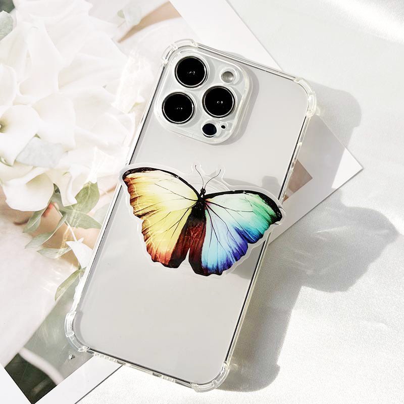 Mobile phone accessories as gifts luxury design phone socket Factory Wholesale Butterfly Collapsible Grip stand Give Gifts