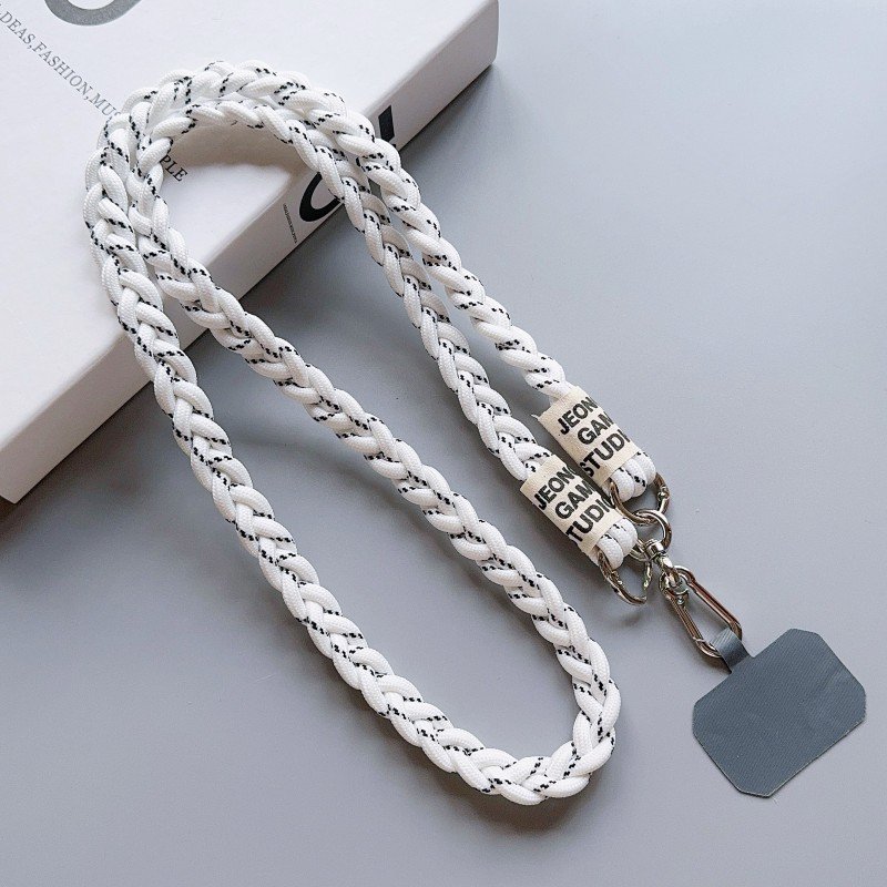 New Universal colorful cell phone lanyard Crossbody anti-lost phone case long Woven lanyards