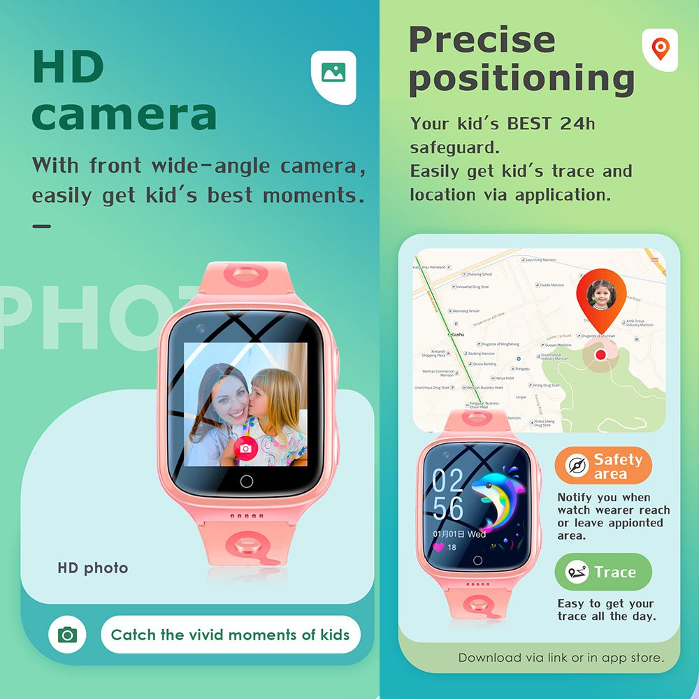 Children kids elders child best gps tracker smart watch with wifi sim card camera for children kids gps