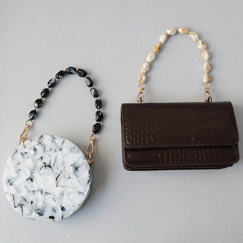 Women Popular Acrylic Beads Phone Chain Jewelry Fashionable Beaded Cell Phone Shoulder Strap Crossbody Mobile Phone Necklace