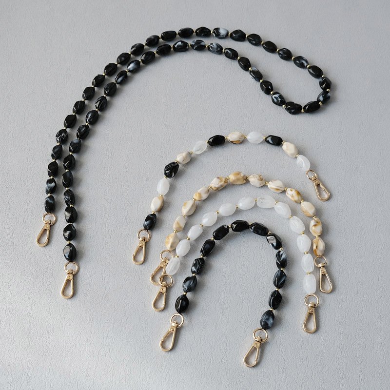 Women Popular Acrylic Beads Phone Chain Jewelry Fashionable Beaded Cell Phone Shoulder Strap Crossbody Mobile Phone Necklace