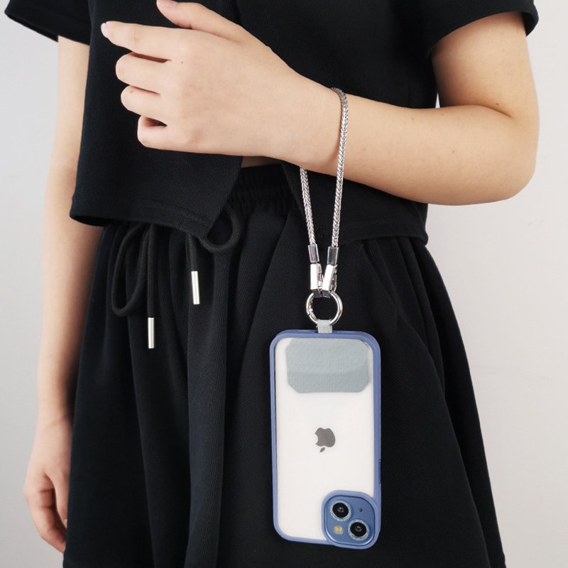 New Silver Metal Mobile Phone Case Snake Bone Chain For Bag Durable Anti-Loss Chain For Phone Cover Shoulder Strap Lanyard