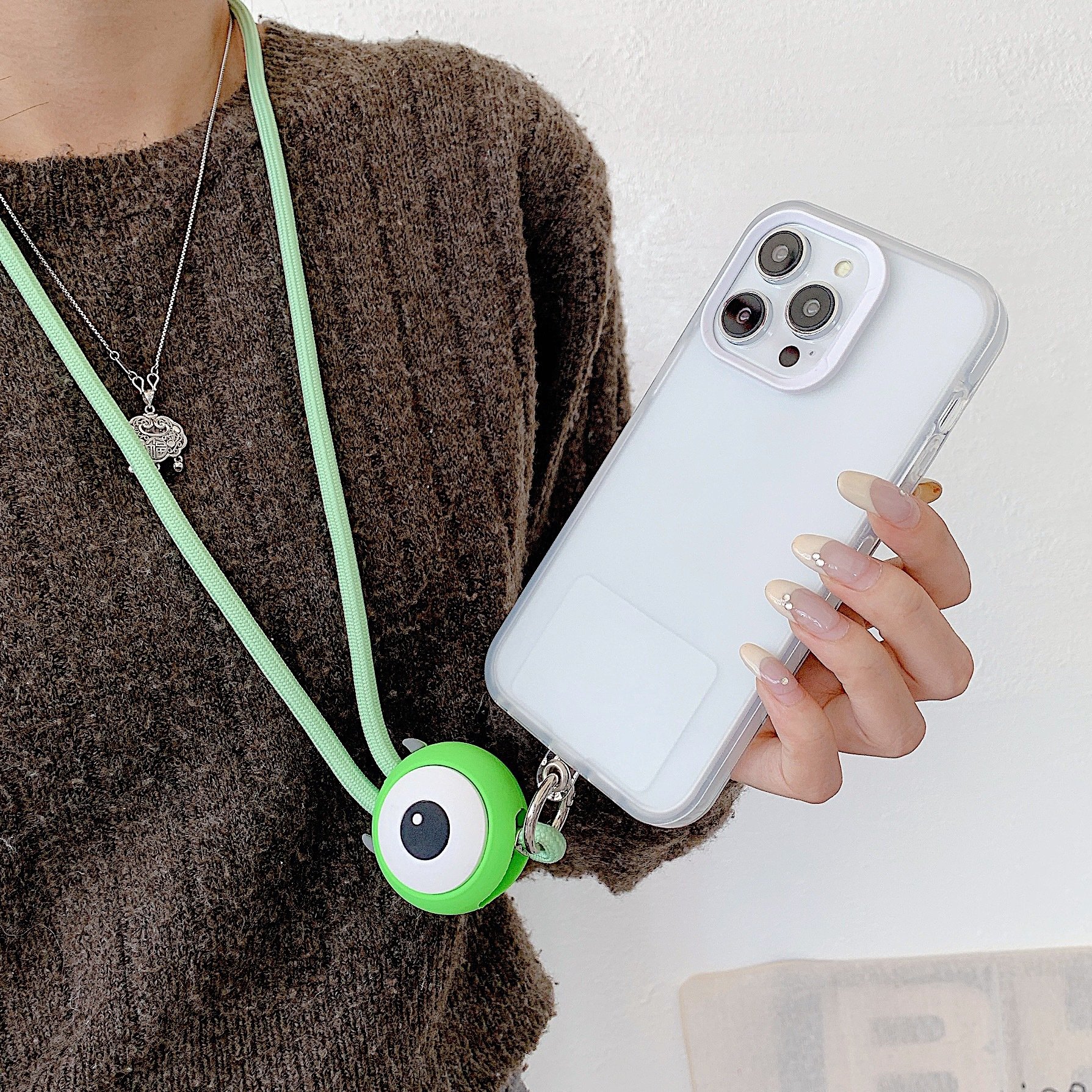 3D Characters Cartoon Cute Universal Crossbody Shoulder Neck Strap Tether Patch Mobile Cell Phone Lanyard