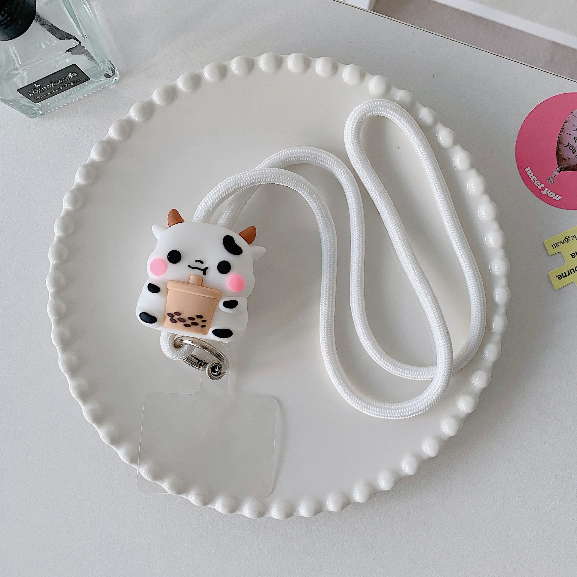 3D Characters Cartoon Cute Universal Crossbody Shoulder Neck Strap Tether Patch Mobile Cell Phone Lanyard