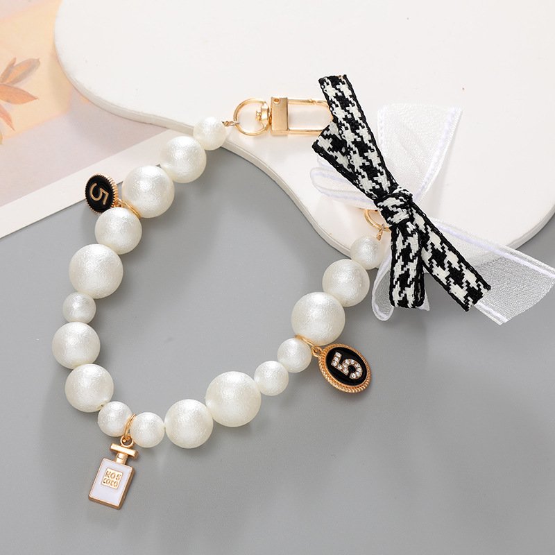 Heart Beaded Handheld Chain For Mobile Phone DIY Phone Case Hanging Accessories Shoes Decoration Chain Phone Chain