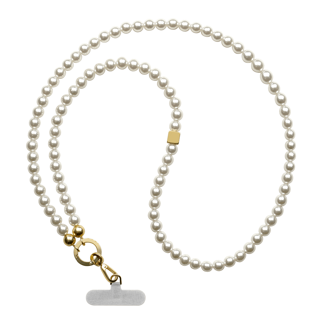 New wholesale pearl shoulder strap crossbody long chain mobile phone chain anti-lost mobile phone case pendant lanyard beads