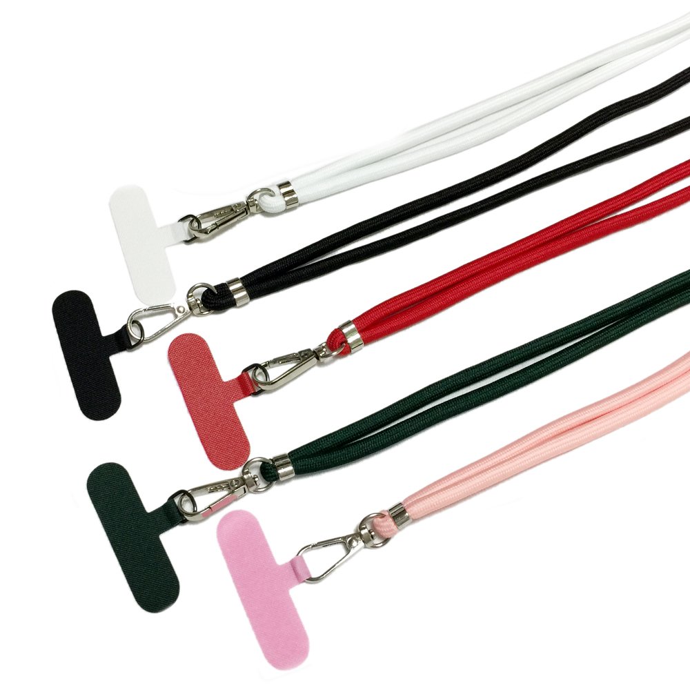 Solid Color Strap Adjustable Crossover Shoulder Round Cell phone Crossbody Lanyard Strap For mobile phone strap