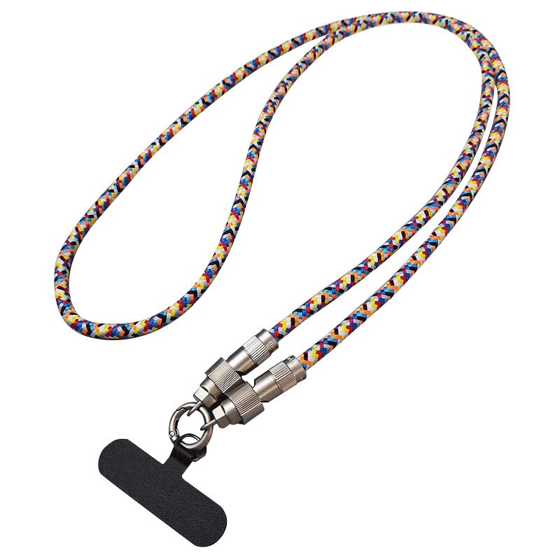 Multifunction Lanyard Data Cable Phone Lanyard Anti-Theft Crossbody Strap with Non-Adhesive Tether Tabs