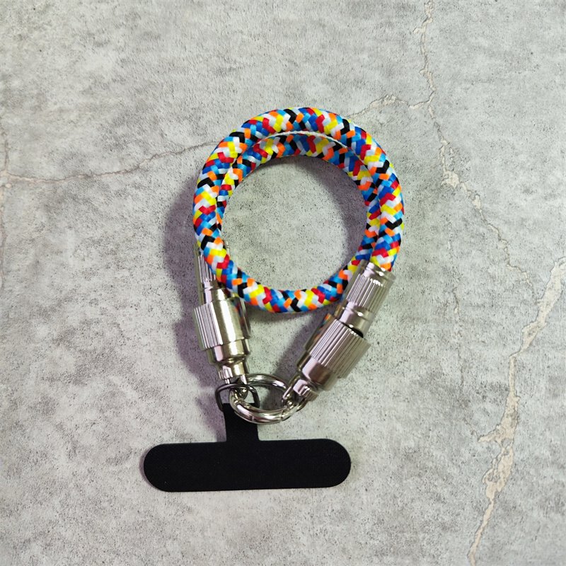 Multifunction Lanyard Data Cable Phone Lanyard Anti-Theft Crossbody Strap with Non-Adhesive Tether Tabs