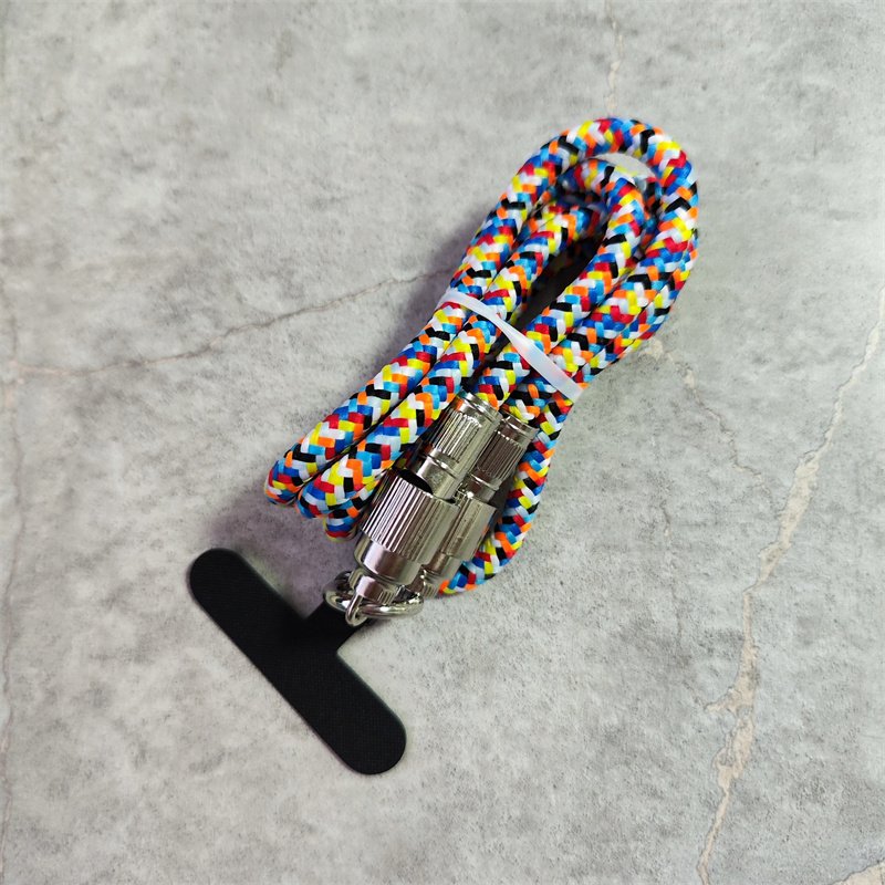 Multifunction Lanyard Data Cable Phone Lanyard Anti-Theft Crossbody Strap with Non-Adhesive Tether Tabs