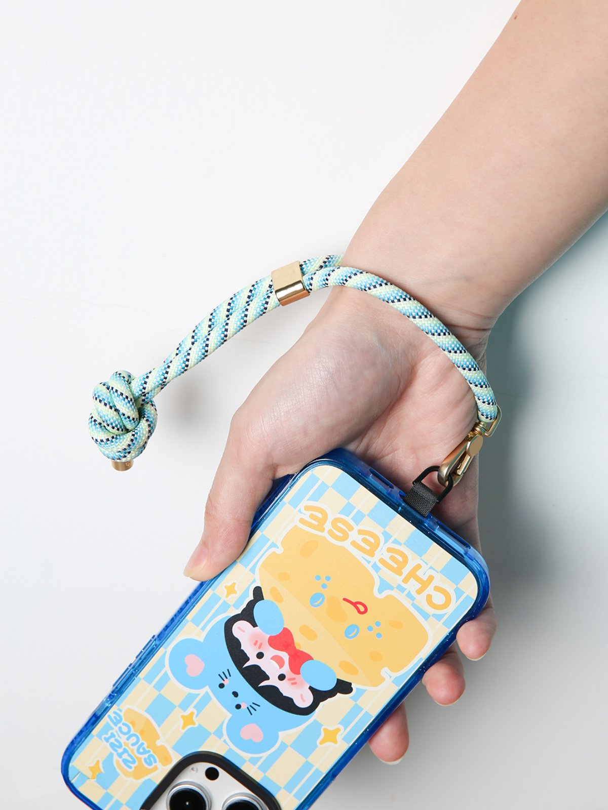 Adjustable short buckle anti-lost rope universal all-match outdoor colorful high-end hardware mobile phone lanyard