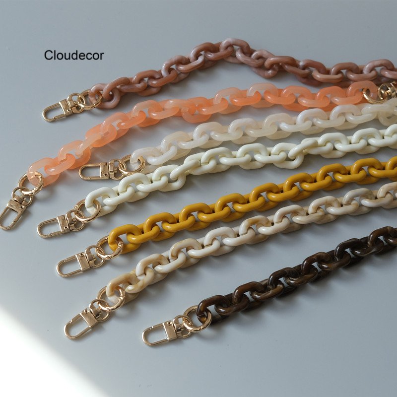 Summer Thin Acrylic Cell Phone Chain Cross Body Bag Chain Accessories Women Shoulder Strap Mobile Phone Necklace 120cm