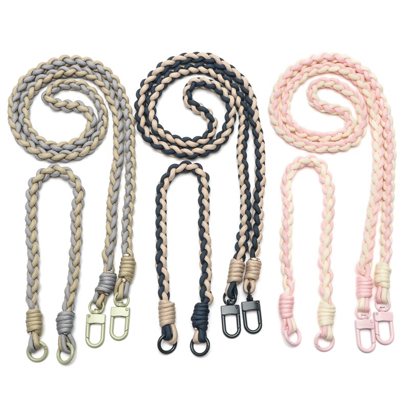 Wholesale Outdoor Survival Heavy Duty Braided Mobile Phone Strap Lanyard Neck Rope For Cell Phone Hanging Cord Strap
