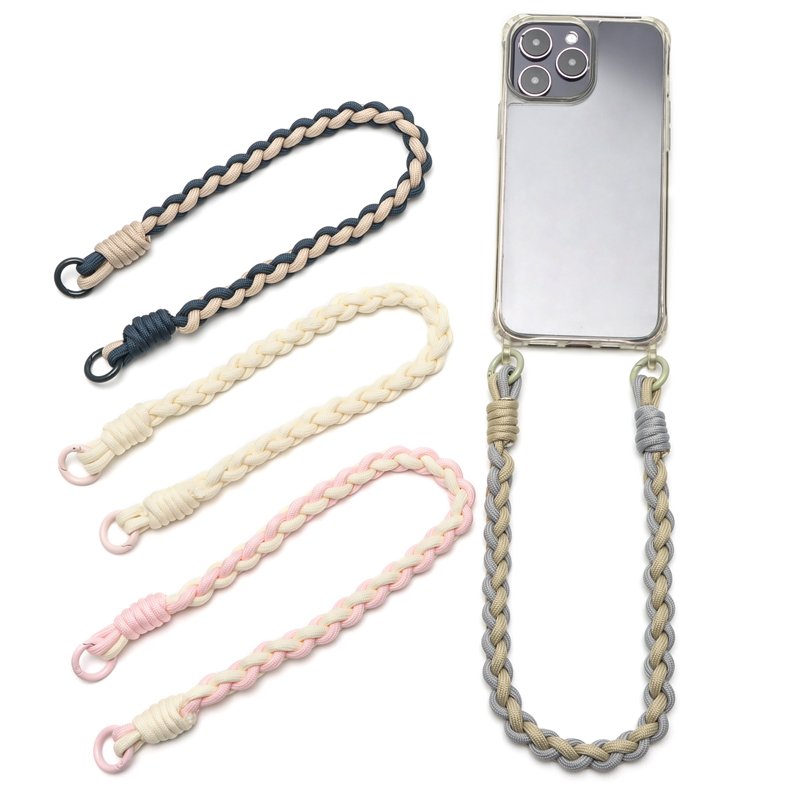 Wholesale Outdoor Survival Heavy Duty Braided Mobile Phone Strap Lanyard Neck Rope For Cell Phone Hanging Cord Strap