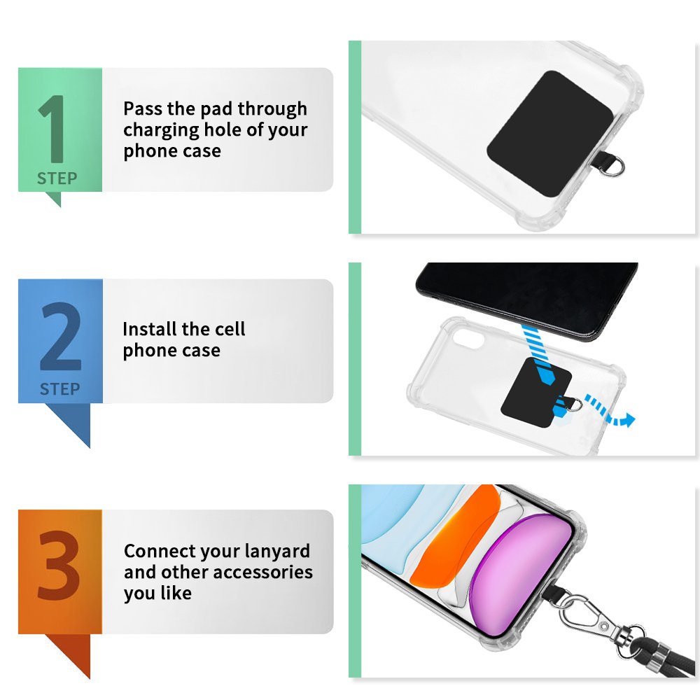 2022 popular latest crossbody phone lanyard patch pad holder universal cord cellphone straps