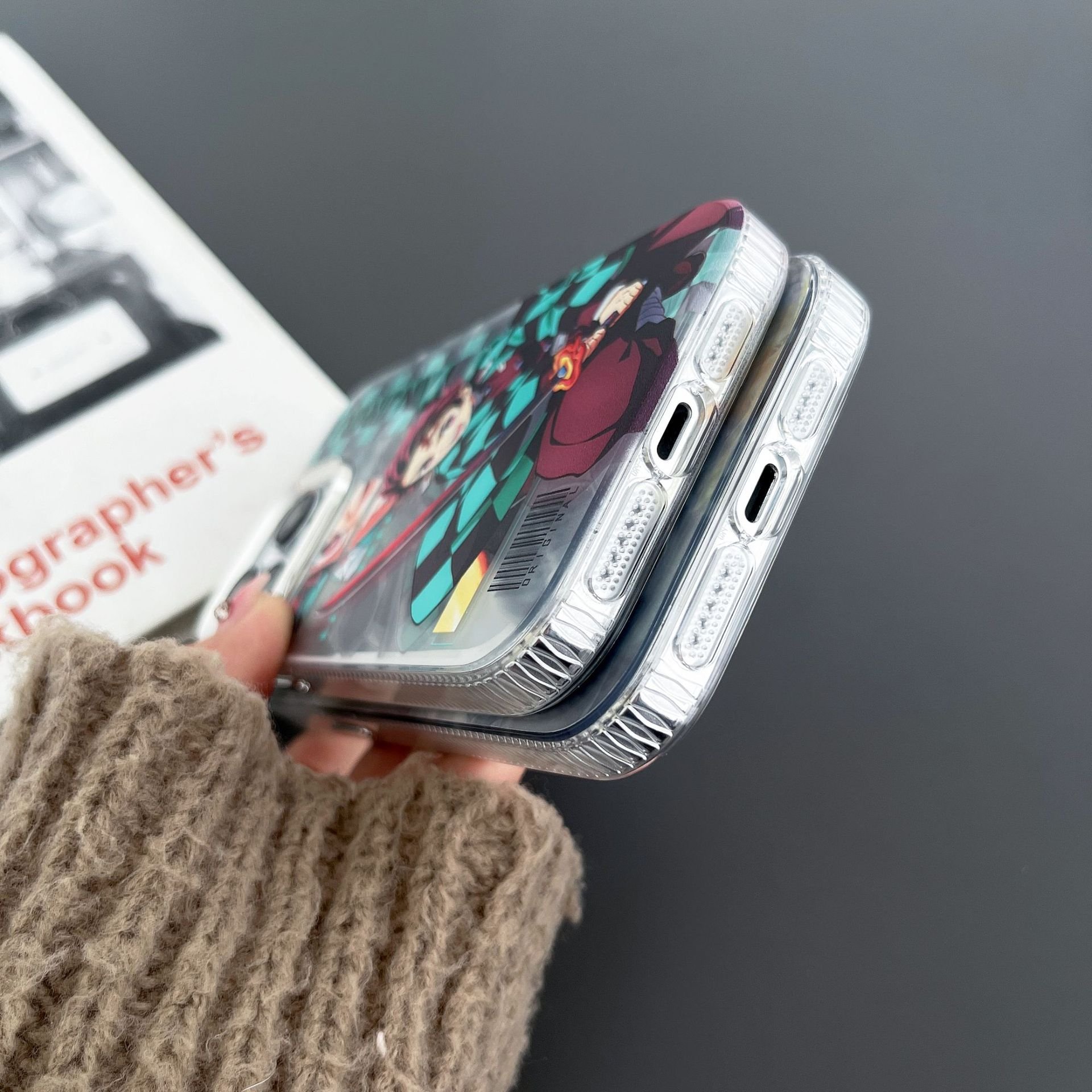 Cartoon Demon Slayer Mobile Phone Case For iPhone 16 15 14 13 12 11 Pro max Fashion Ghost Killer Animation Shockproof Back Cover
