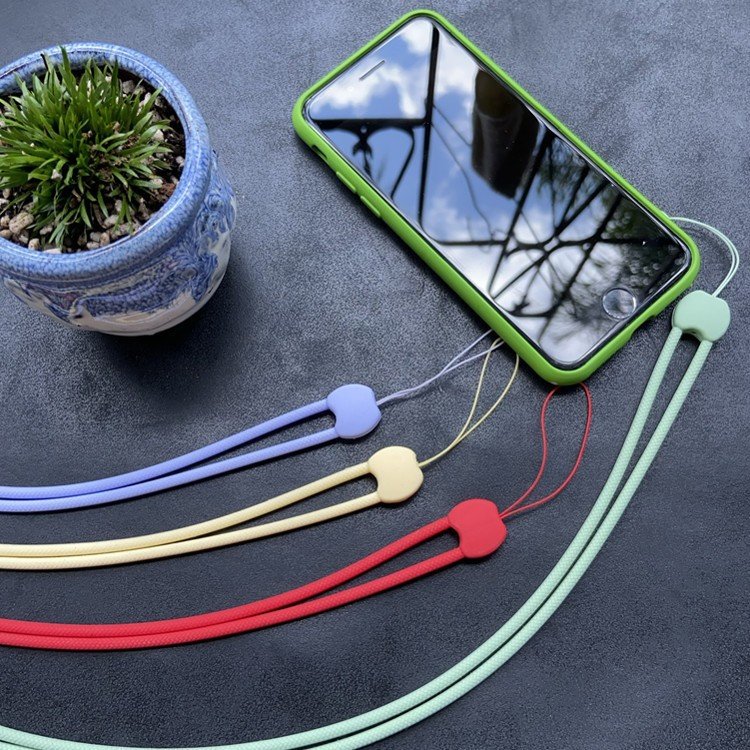 Universal Adjust Phone Strap For Samsung Huawei Cartoon Soft Silicon Phone Anti-Lost Long Rope Hanging Neck Wrist Lanyard