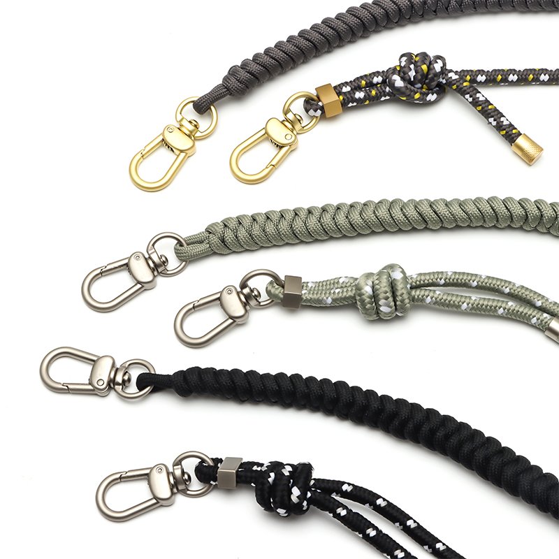 Specialty Phone Accessories Shoulder Strap Polyester Phone Lanyard Mobile Phone Straps with Metal Hooks