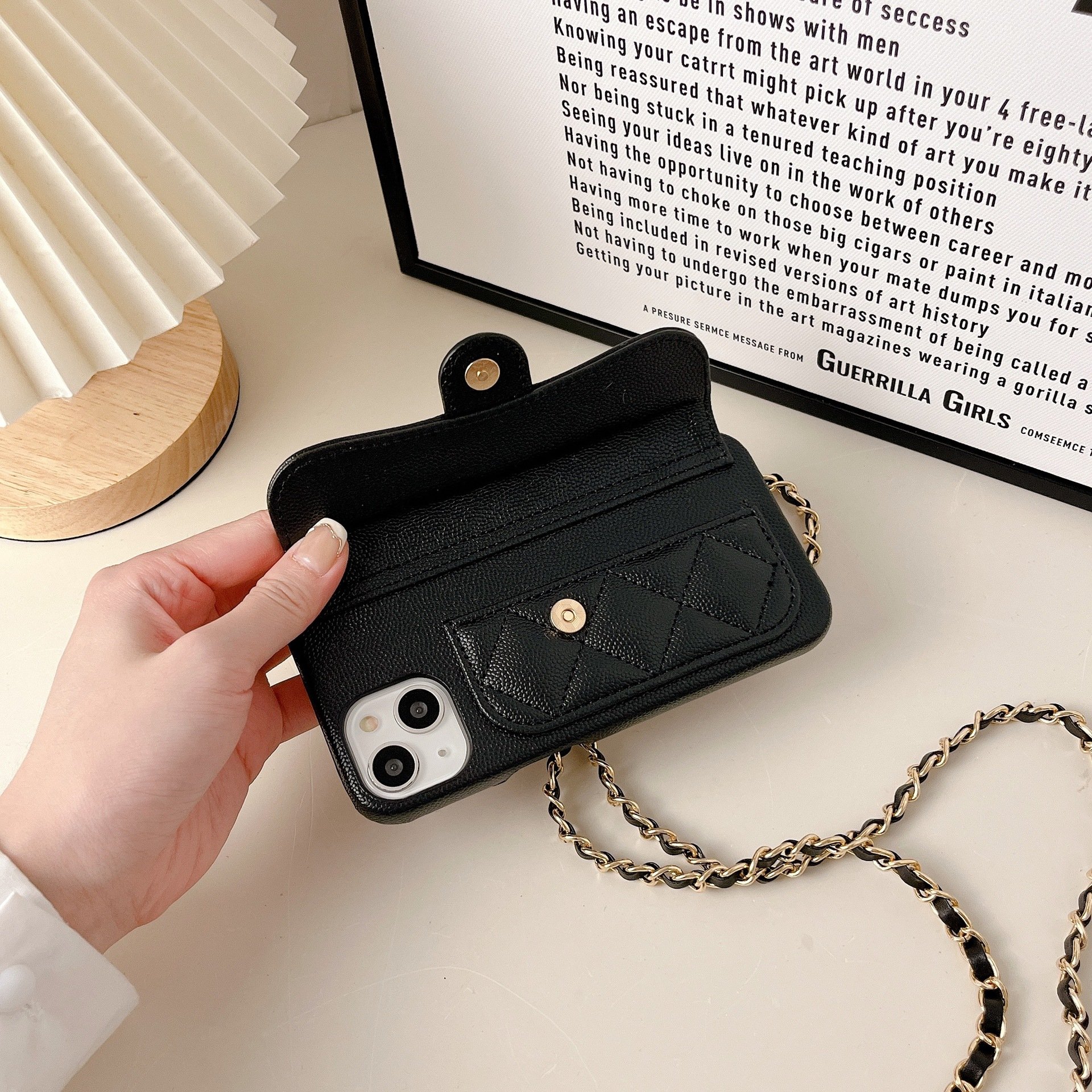 PU leather Card Bag lanyard Phone Case Cover For iPhone 11 12 13 14 Pro Max Mini Xs Xr SE Plus Phone Case