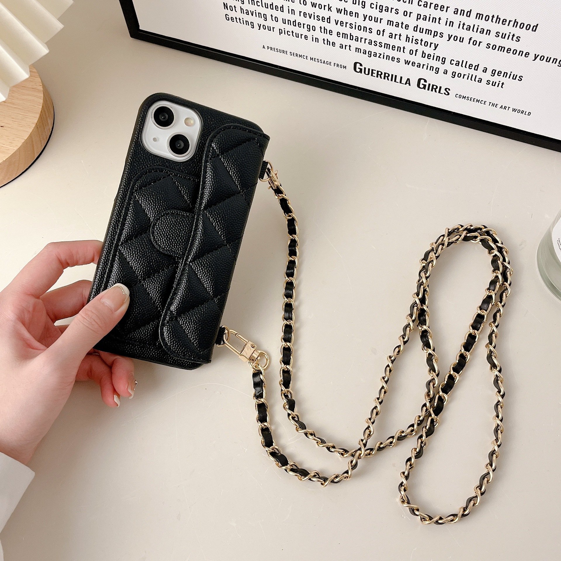 PU leather Card Bag lanyard Phone Case Cover For iPhone 11 12 13 14 Pro Max Mini Xs Xr SE Plus Phone Case