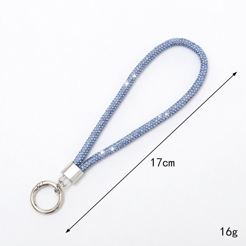 Full diamond keychain Cell Phone Pendant Mobile Phone Straps Rhinestone Purse Wrist Strap Phone Case Strap Chain