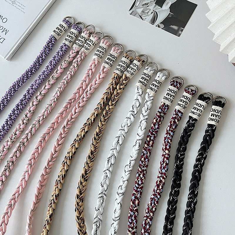Long Phone Lanyard Crossbody Holder Strap Men And Women Outdoor Mountaineering Rope Camera Woven Mobile Phone Straps Lanyard