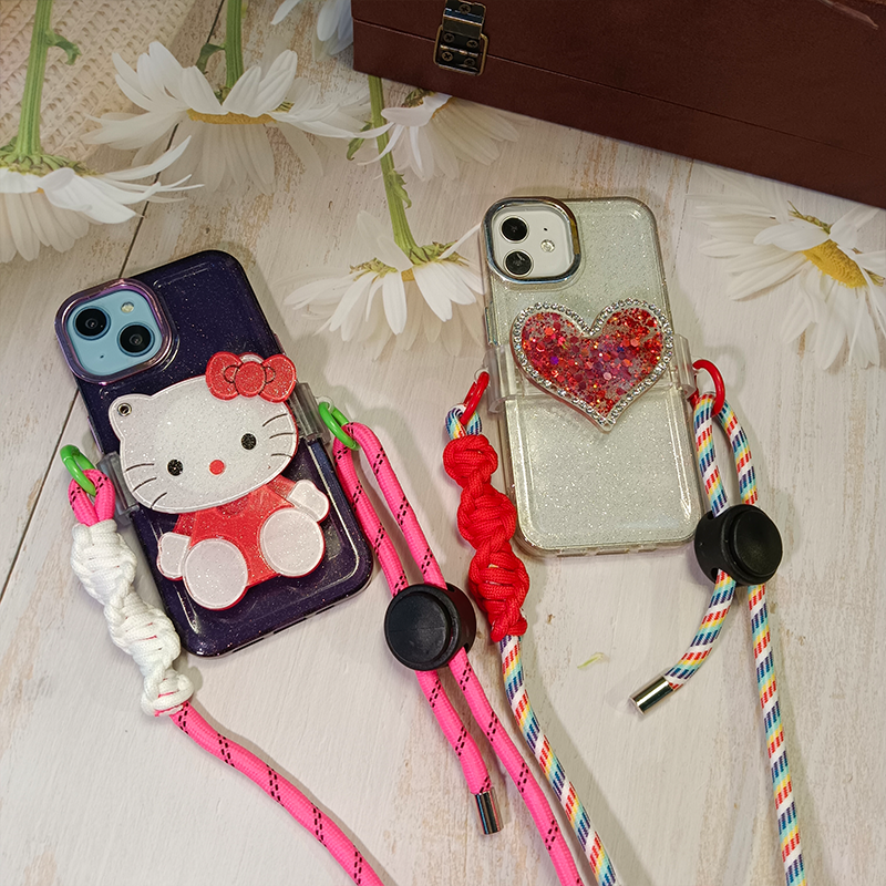 Diagonal span mobile phone lanyard Rope Backband Adjustable Diagonal Strand Bracelet Universal mobile phone accessories