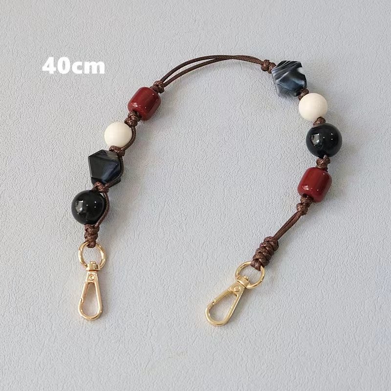 GSCASE Fashion Luxury Stone Design Mobile Cell Phone Strap Beads Custom Wholesale Phone Bead Chain Wrist Strap for All Phones