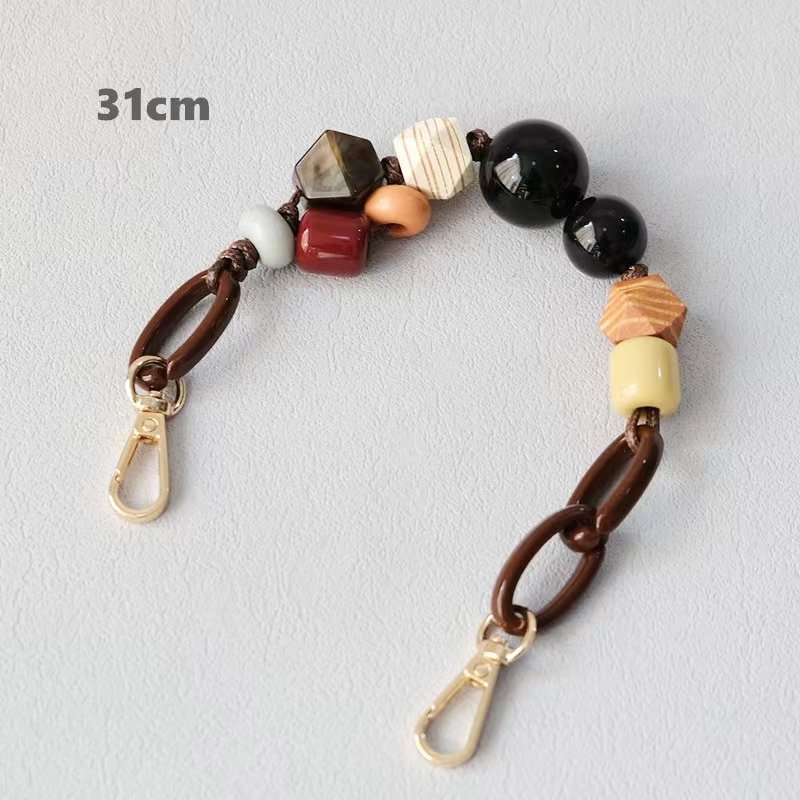 GSCASE Fashion Luxury Stone Design Mobile Cell Phone Strap Beads Custom Wholesale Phone Bead Chain Wrist Strap for All Phones