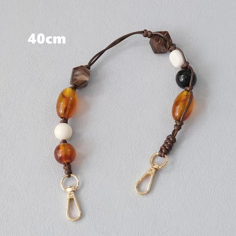 GSCASE Fashion Luxury Stone Design Mobile Cell Phone Strap Beads Custom Wholesale Phone Bead Chain Wrist Strap for All Phones