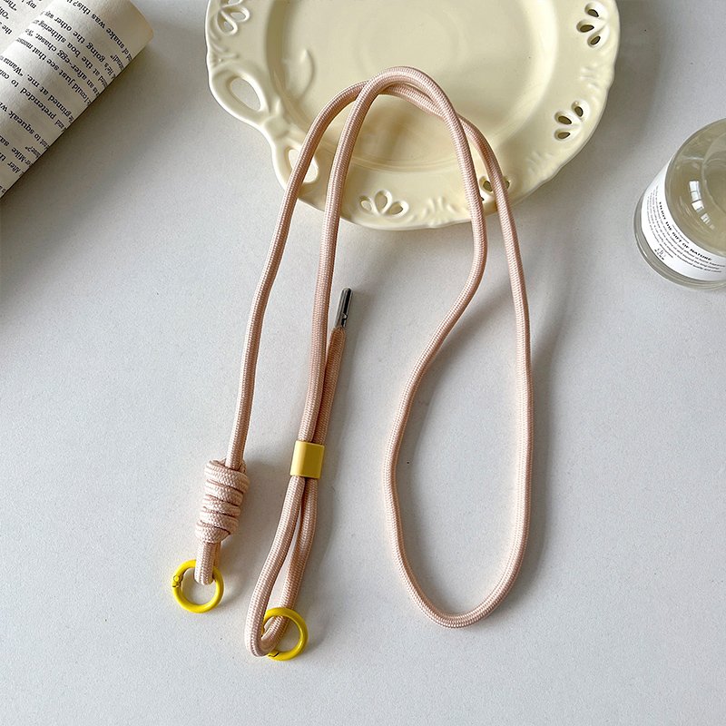 Adjustable Polyester Phone Lanyard Strap Universal Crossbody Cell Phone Chain with Wrist Strap for Mobile Use
