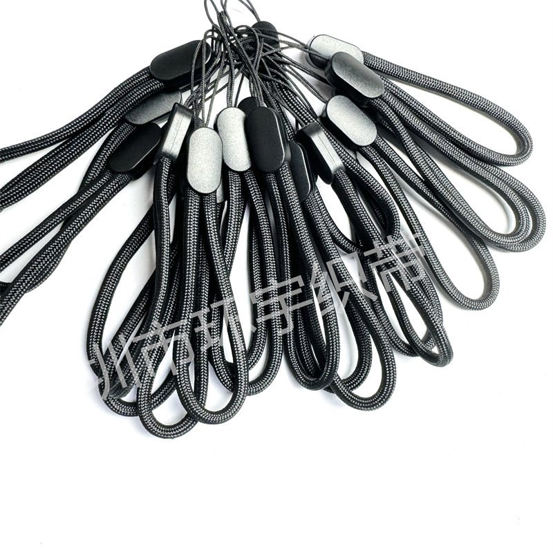 Custom polyester short mobile phone finger holder wrist strap lanyard for remote game controller silicone Protective Case cover