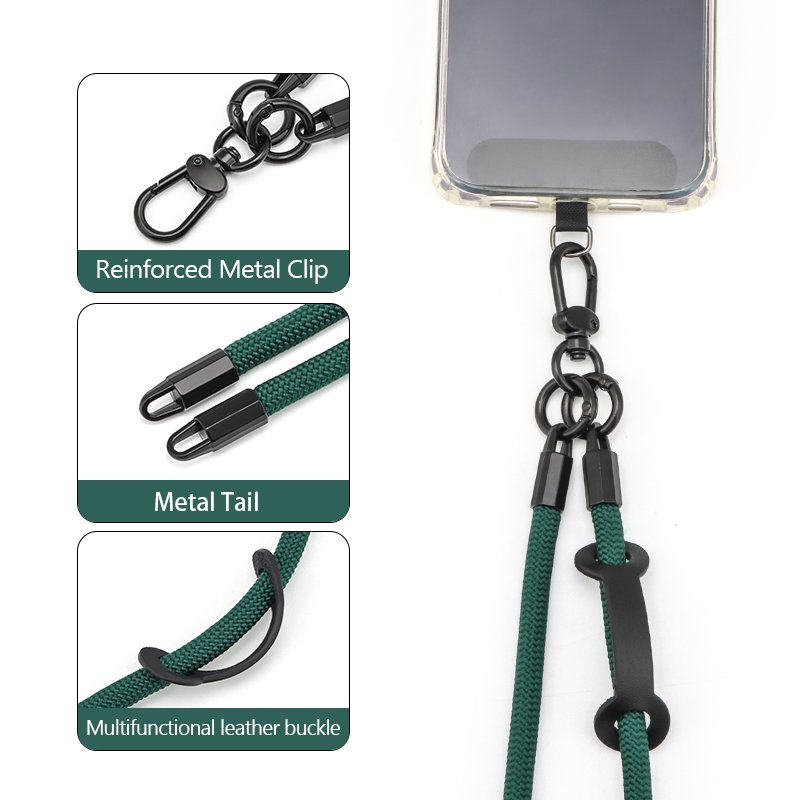 New Arrivals Universal Adjustable Phone Case Lanyard Custom Crossbody Mobile Phone Strap Rope Detachable Patch Anti-Lost