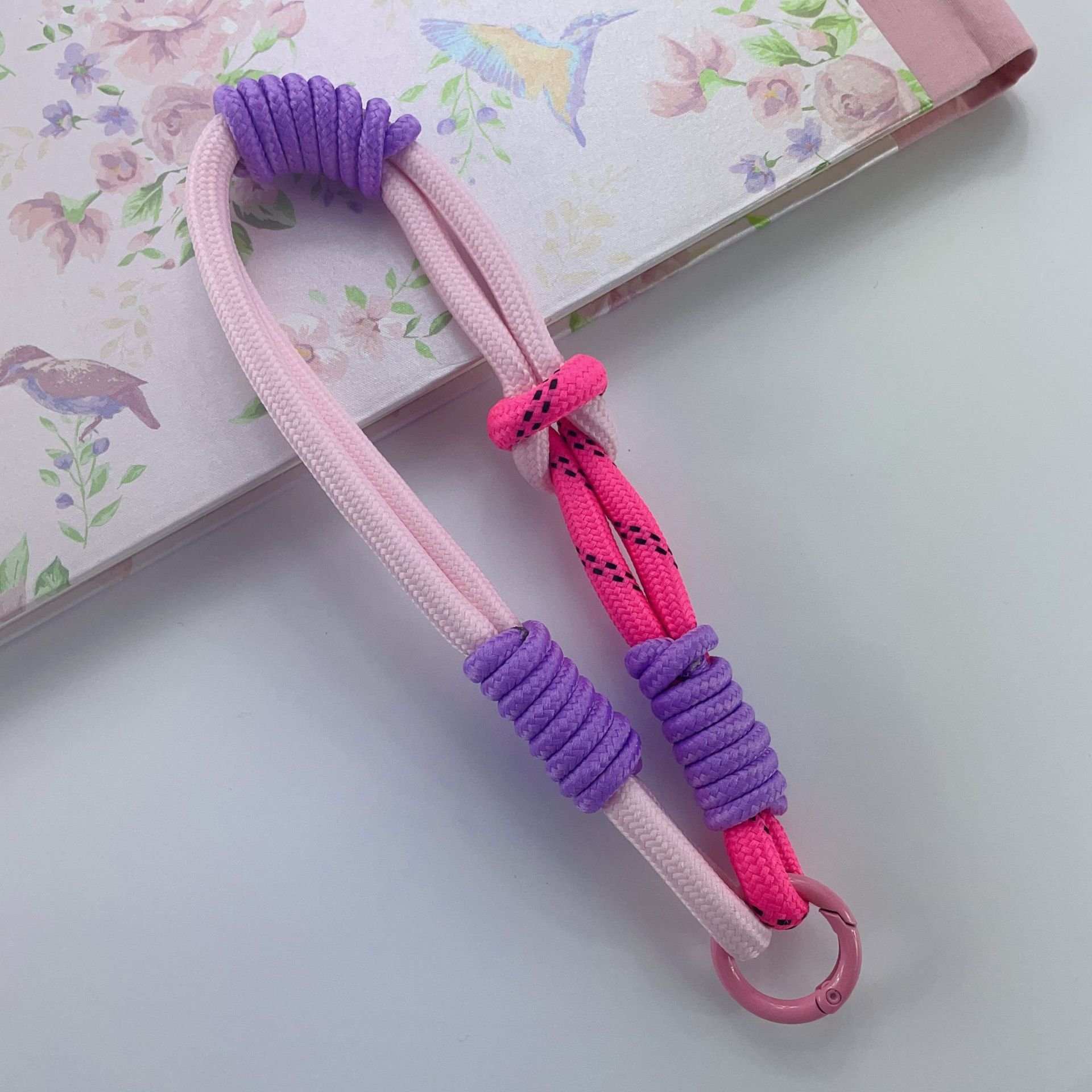 Hot Colorful Handmade Nylon Phone Case Lanyard Bracelet Key Chain Mobile Phone Case Cover Wrist Straps