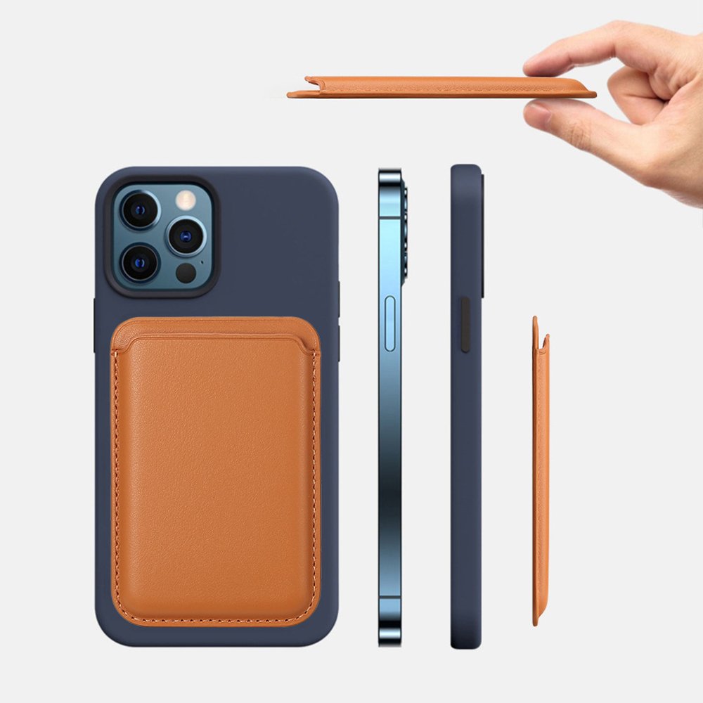 Magnetic Card Holder Phone Bag Wallet Magnetic Wallet for iPhone16 15Pro max Slim Card Holder Magnetic Leather Wallet For iphone