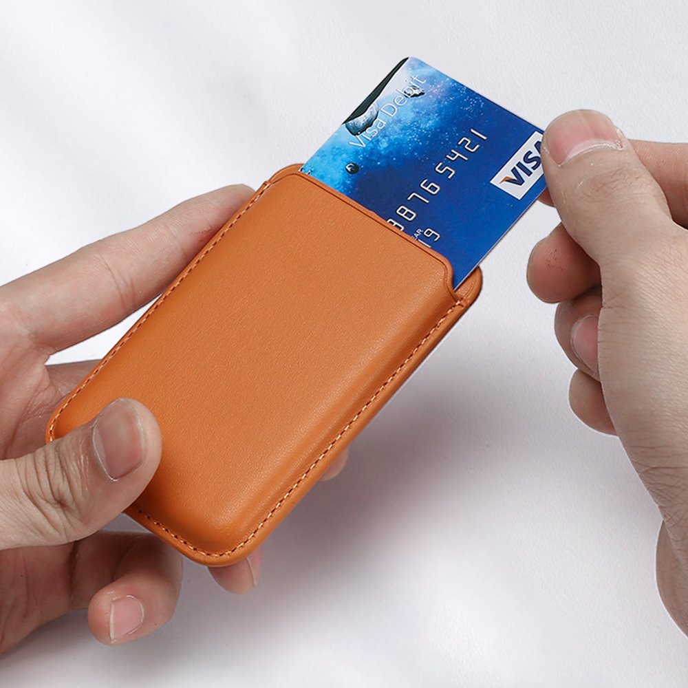 Magnetic Card Holder Phone Bag Wallet Magnetic Wallet for iPhone16 15Pro max Slim Card Holder Magnetic Leather Wallet For iphone