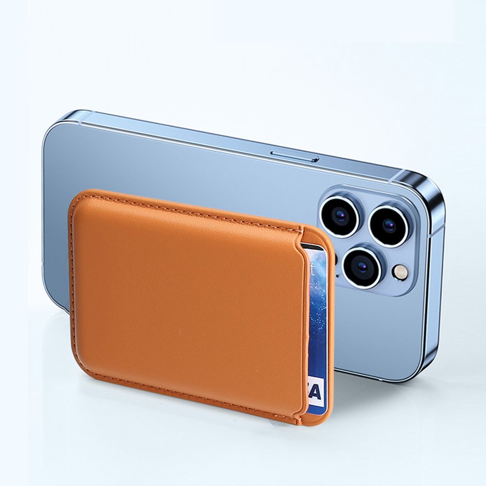 Magnetic Card Holder Phone Bag Wallet Magnetic Wallet for iPhone16 15Pro max Slim Card Holder Magnetic Leather Wallet For iphone
