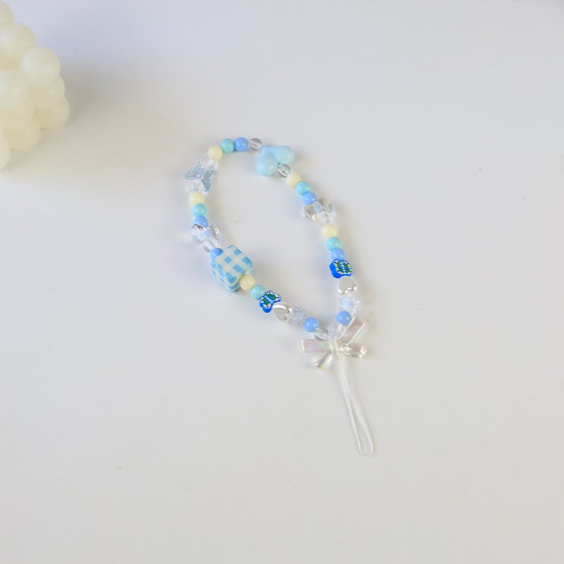 Lilangda Fashion Acrylic Mobile Phone Strap Chain Star Pendant Beaded Telephone Lanyard Cellphone Hanging Rope for Women Jewelry