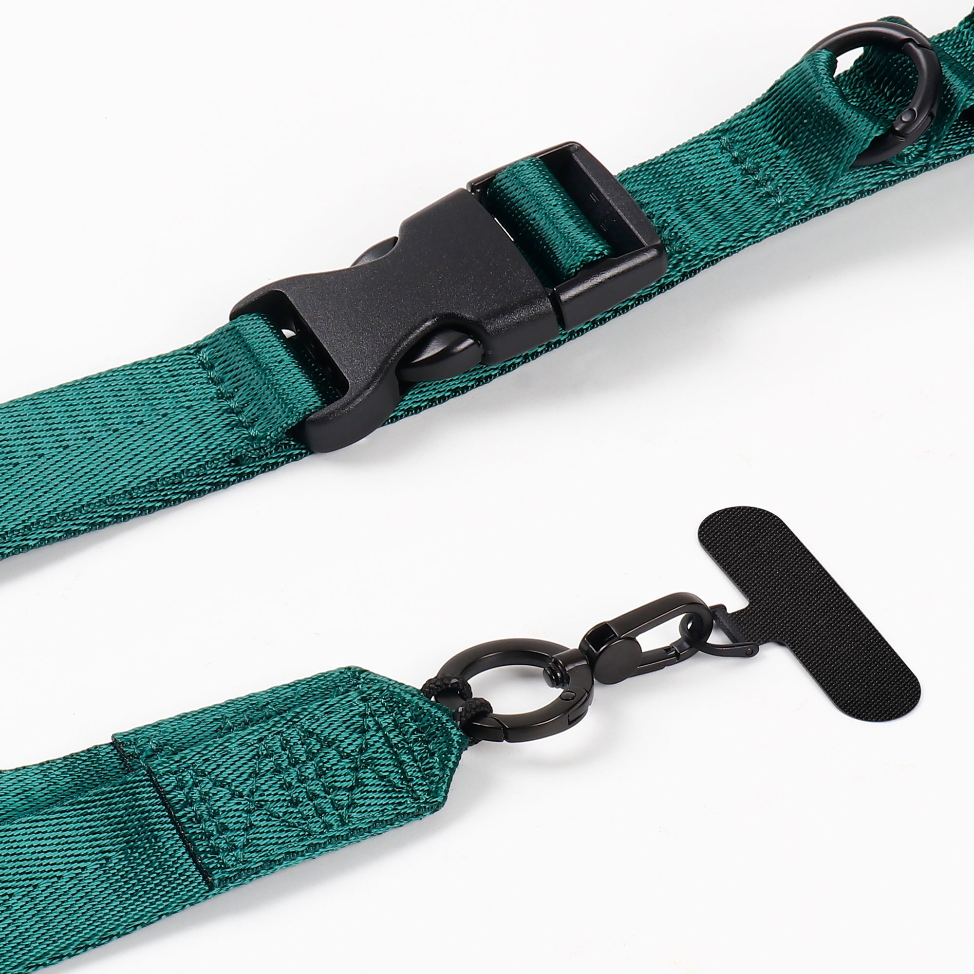 Universal Mobile Cell Phone Crossbody Woven Lanyard Neck Wear Long Fabric Wide Webbing Keychain Phone Strap Rope Patch
