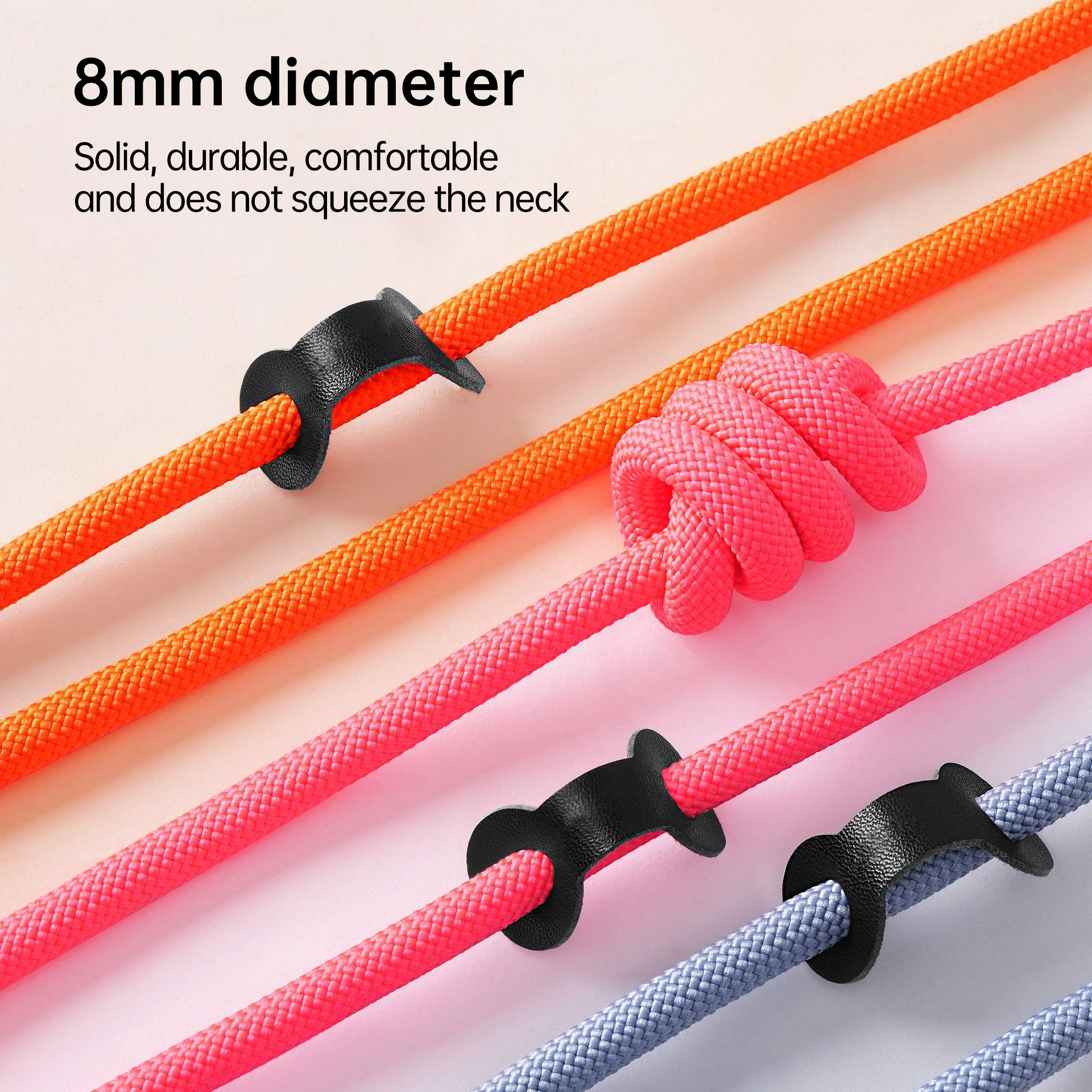 High-end mobile phone lanyard gasket long crossbody braided mobile phone lanyard outdoor anti-lost neck lanyard wrist chain