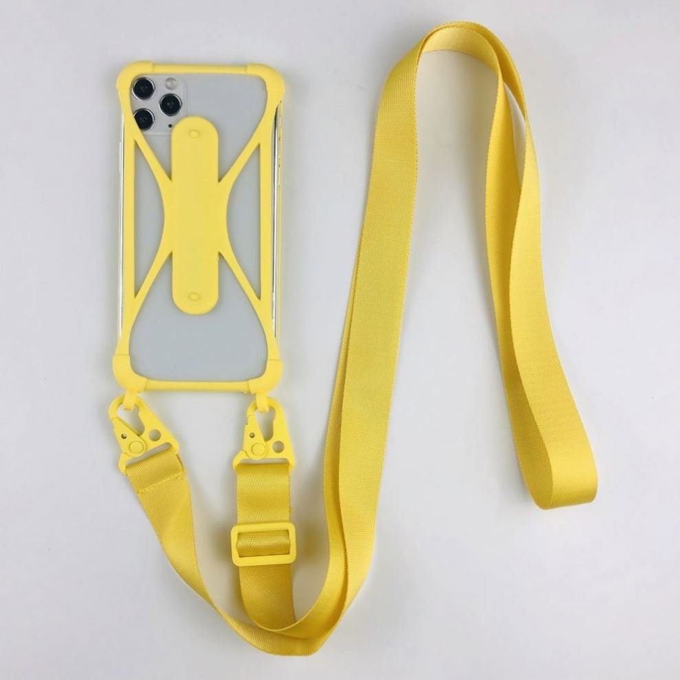 Universal Silicone Cell Phone Lanyard Holder Case Cover Phone Neck Strap Necklace Sling for Mobile Phone Necklace Case