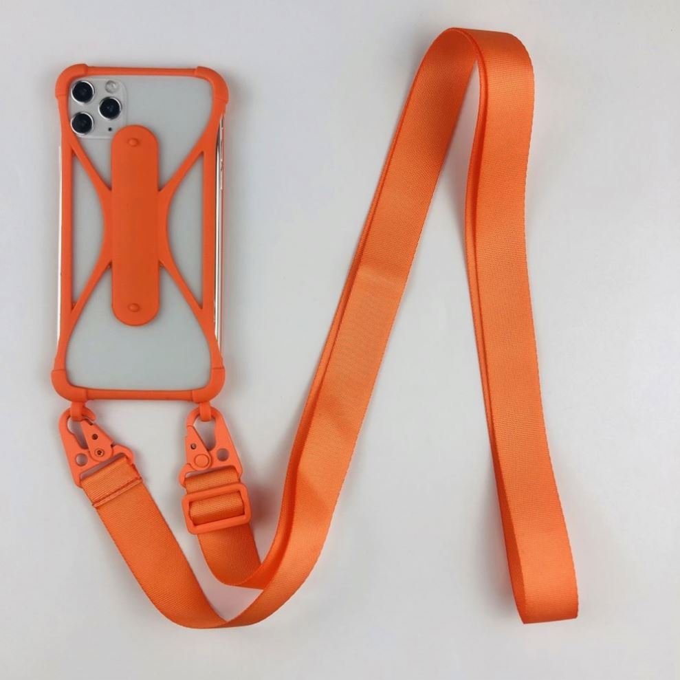 Universal Silicone Cell Phone Lanyard Holder Case Cover Phone Neck Strap Necklace Sling for Mobile Phone Necklace Case